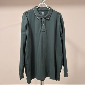 Lands End Men's Comfort First Long Sleeve Mesh Polo